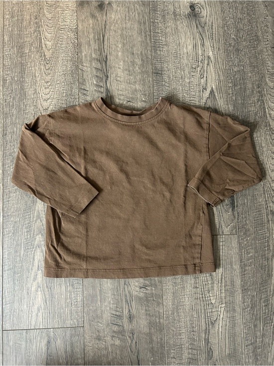 Zara Other - Zara Kids Long Sleeve Crew Neck Top - Brown
